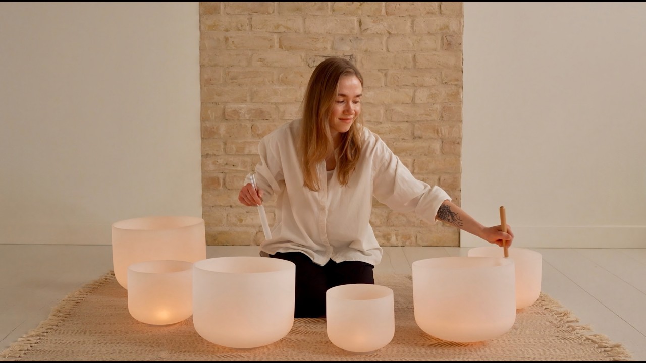 432 Hz Crystal Singing Bowls for Emotional Healing & Nervous System Reset