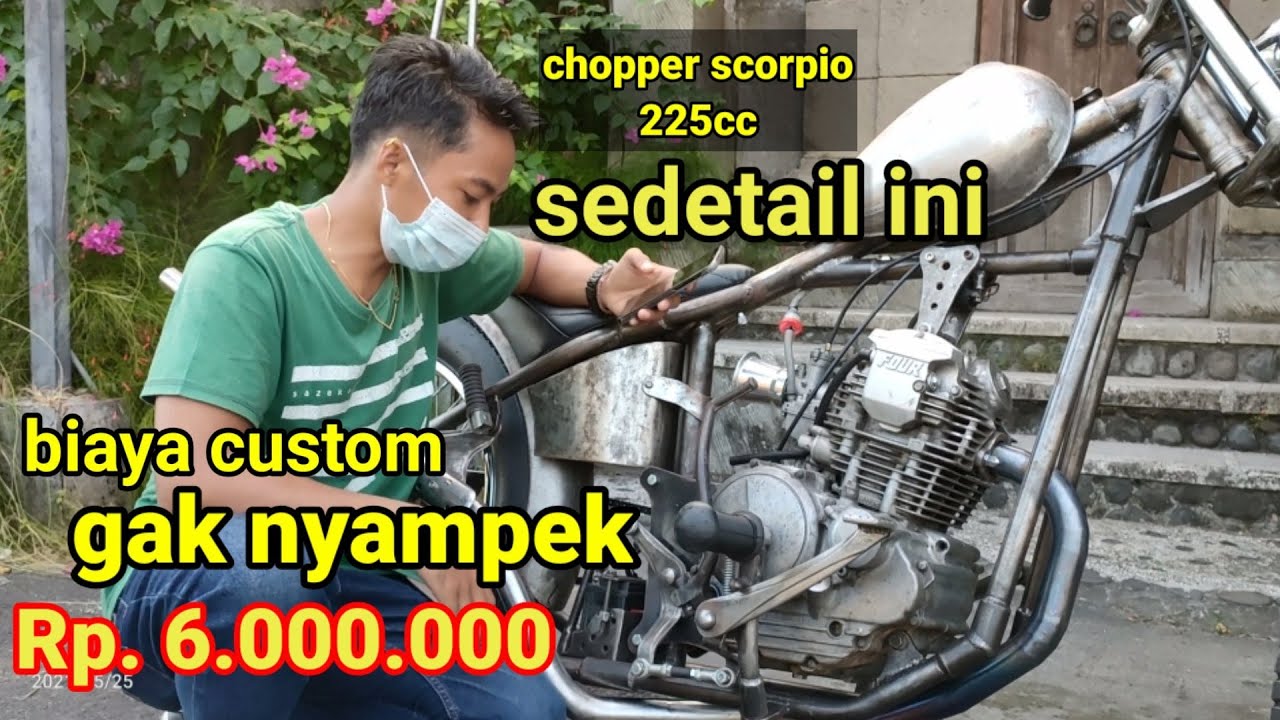 chopper scorpio 225cc || custom chopper || yamaha scorpio