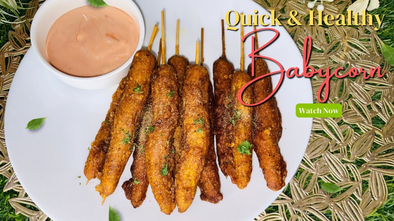 Tandoori Baby Corn🌽 Recipe #yt #cooking #babycorn #love #food #recipe #tasty