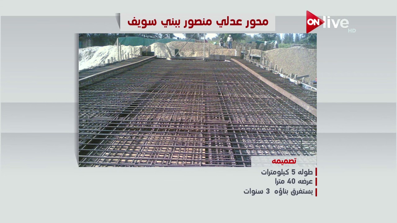 عرض معلوماتي حول محور عدلي منصور ببني سويف
