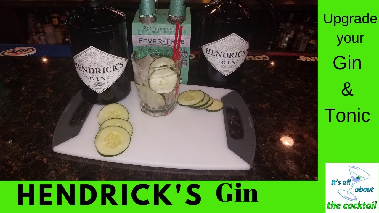 Hendrick's Gin /Upgrade your Gin & Tonic/home bartending/home mixology