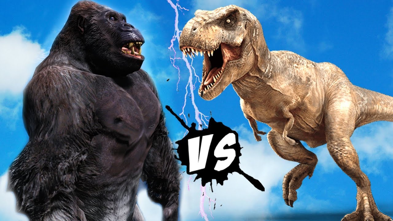 KING KONG VS T-Rex - EPIC BATTLE