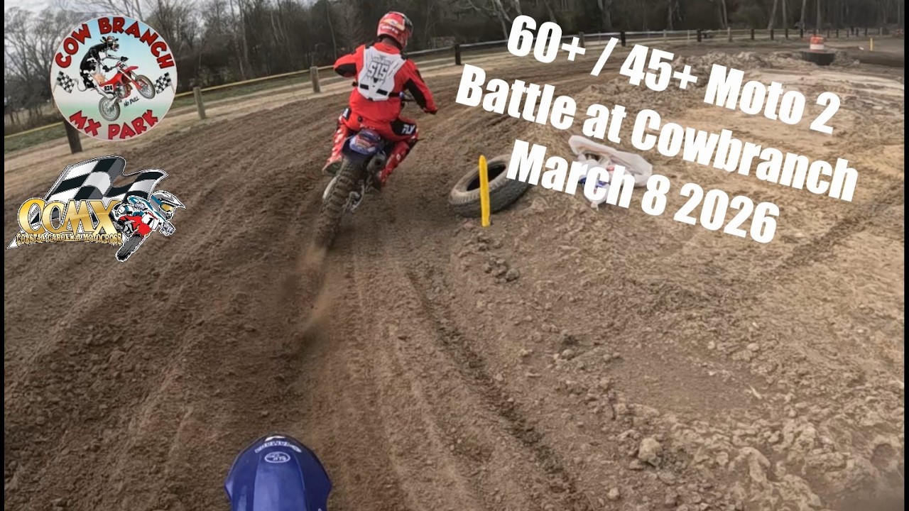 Cowbranch 60+ 45+ Moto 2 March 8 2026