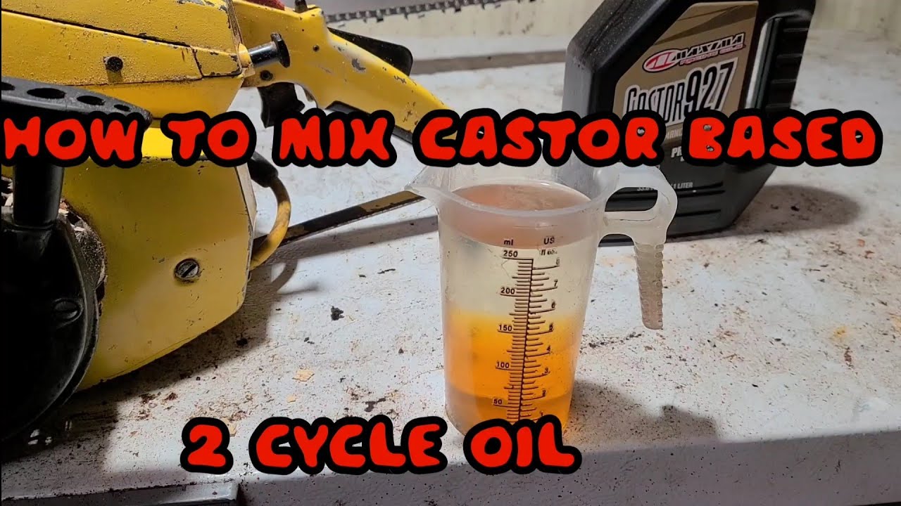 HOW TO MIX GAS AND CASTOR BASED 2 CYCLE OIL. TAZ 2 STROKE TECH TIP