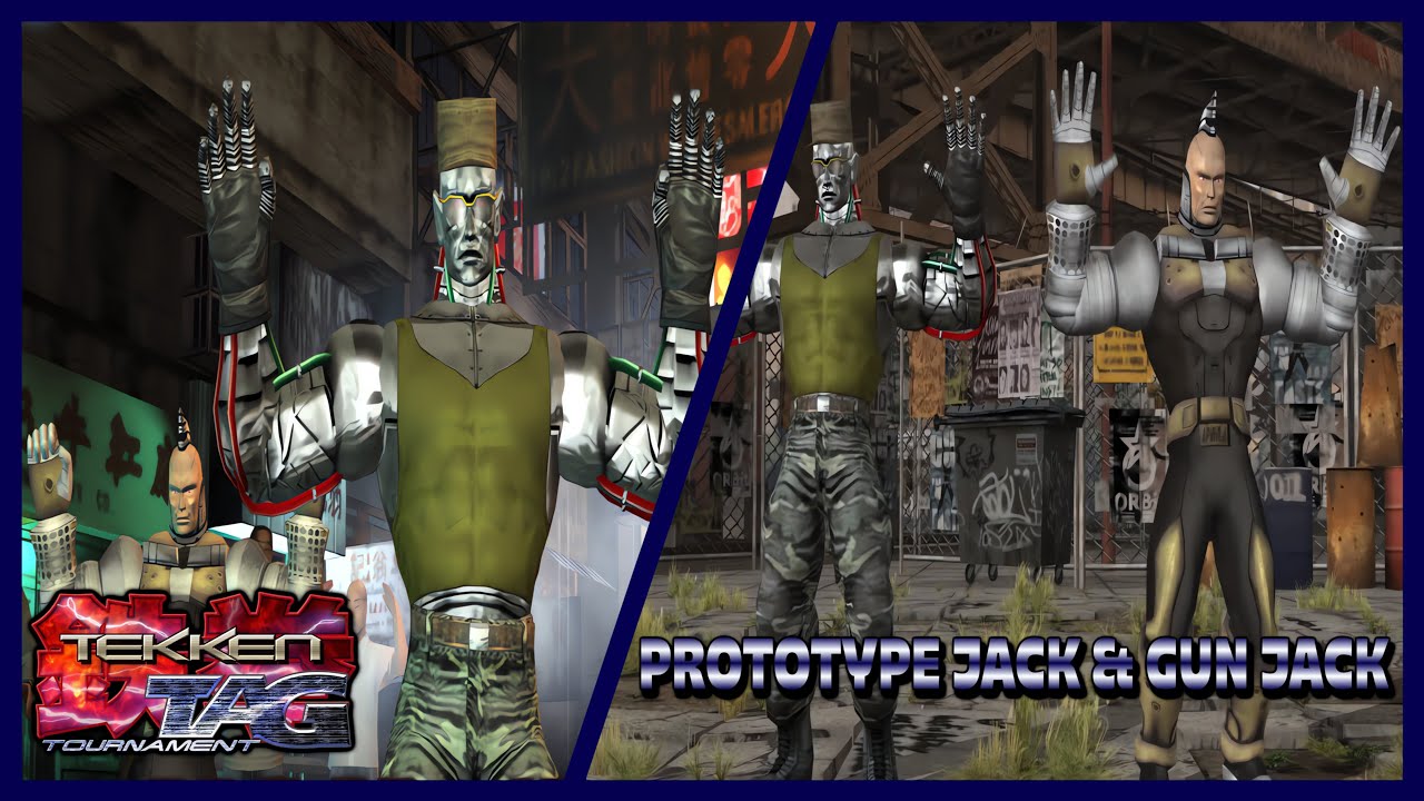 TEKKEN TAG TOURNAMENT [PS2] Arcade Mode – Prototype Jack & Gun Jack Gameplay [4K 60FPS]