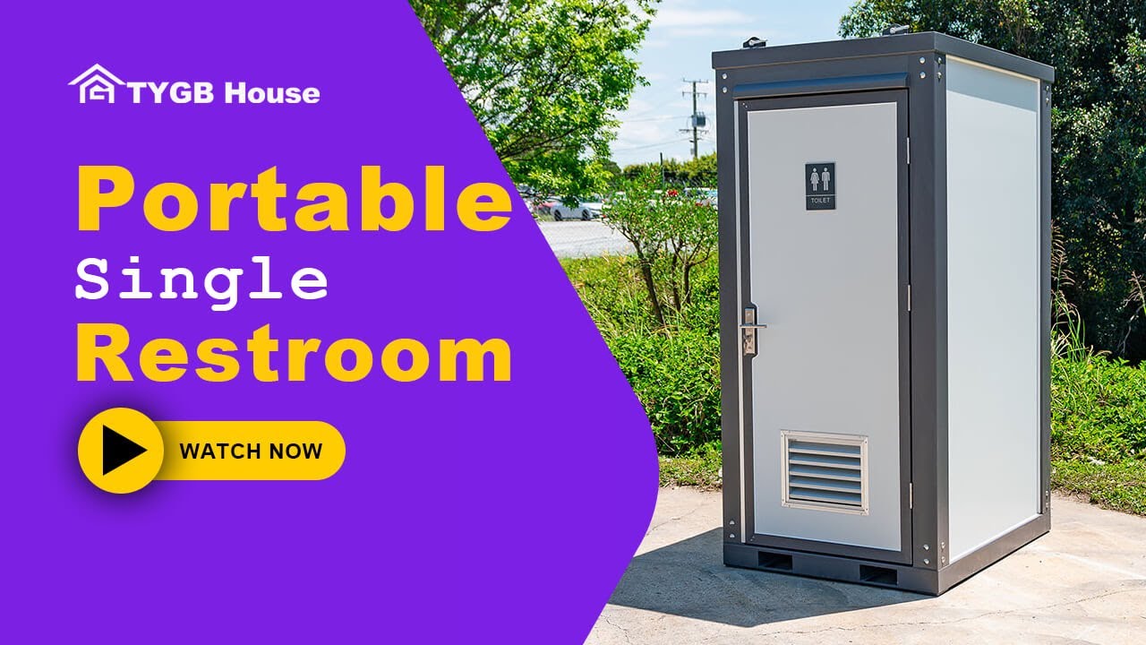 Comfort and Hygiene On-the-Go: Single Portable Restroom with Sink - TYGB House