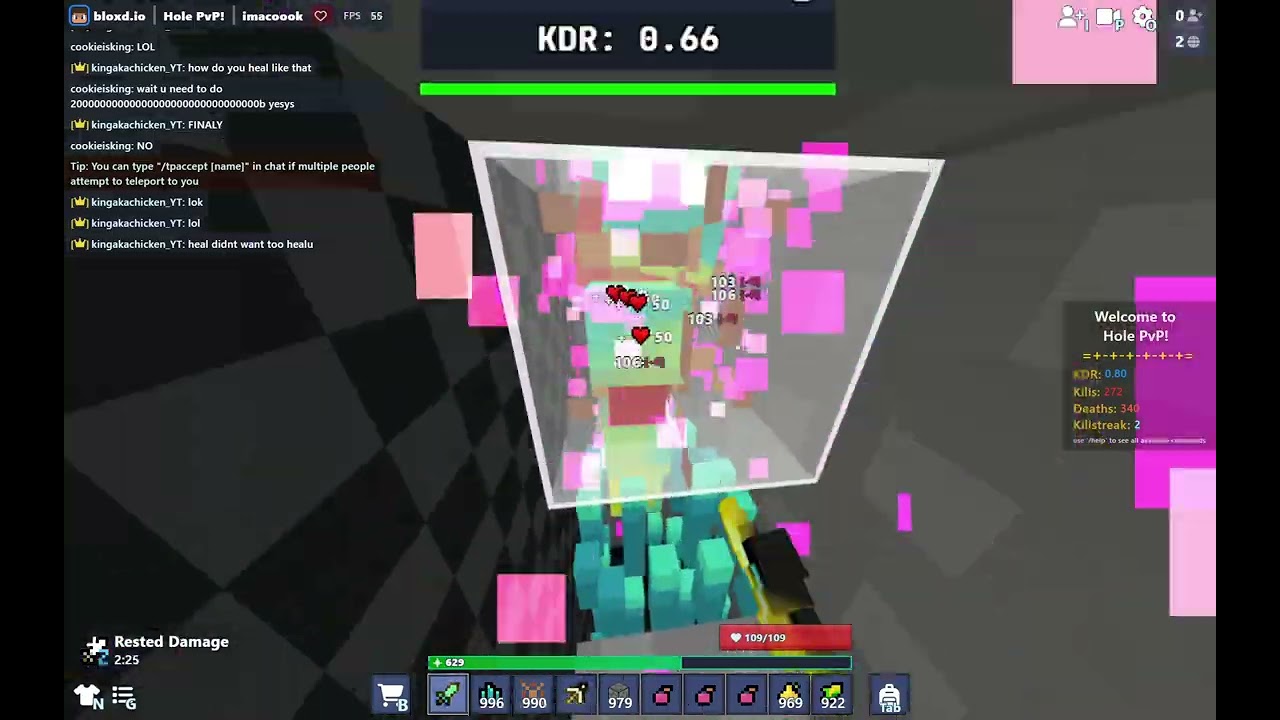 playing hole pvp in bloxd