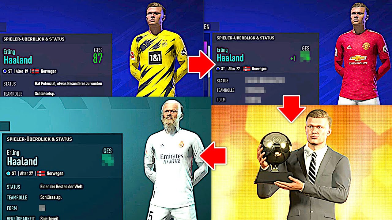KOMPLETTE KARRIERE VON HAALAND SIMULIERT !!! 🇳🇴🌟 FIFA 21 Karriere Simulation