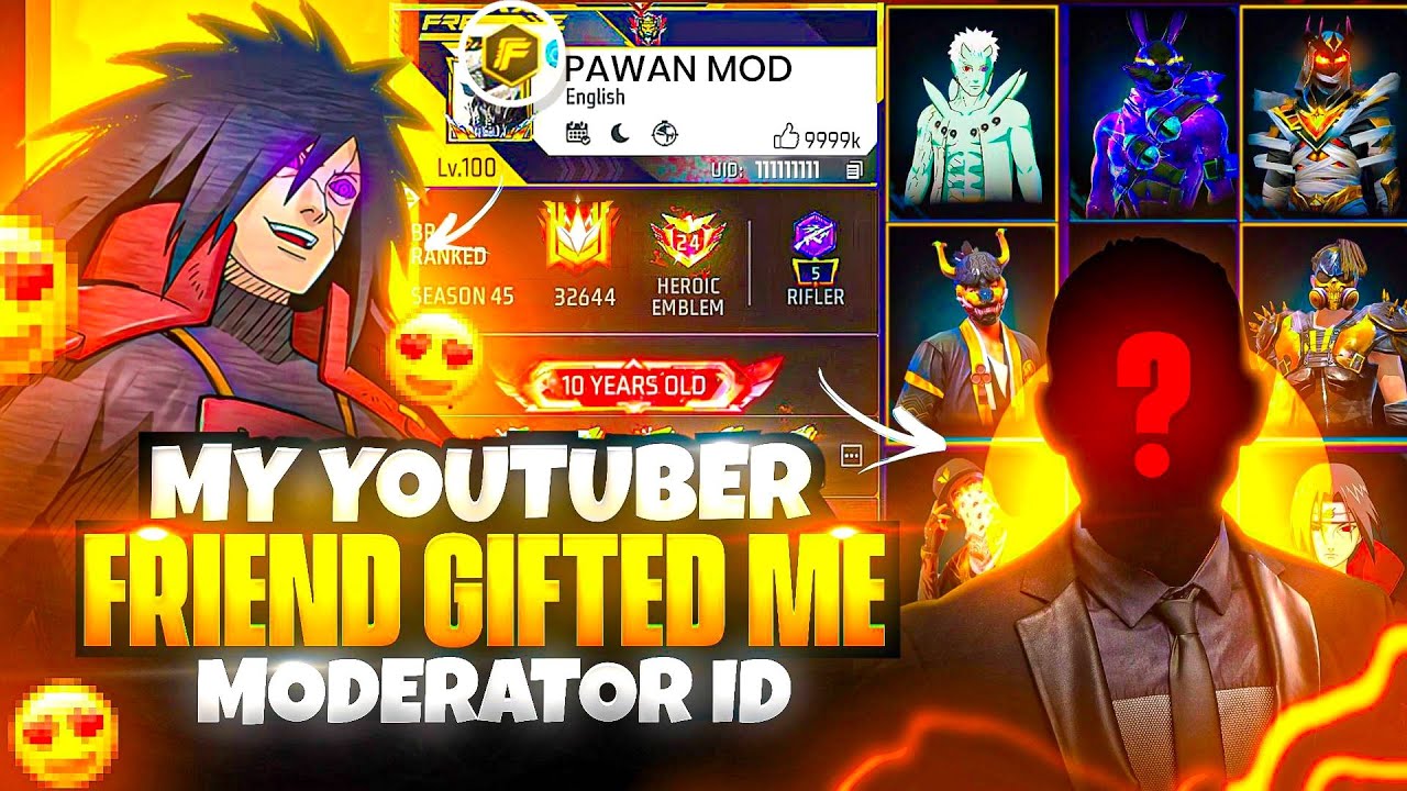 My Moderator Friend Gifted Me ₹2 Cr V Badge ID 😯 - Garena Free Fire