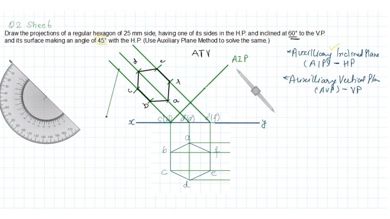 Auxiliary Plane Method Q2 Sheet 6