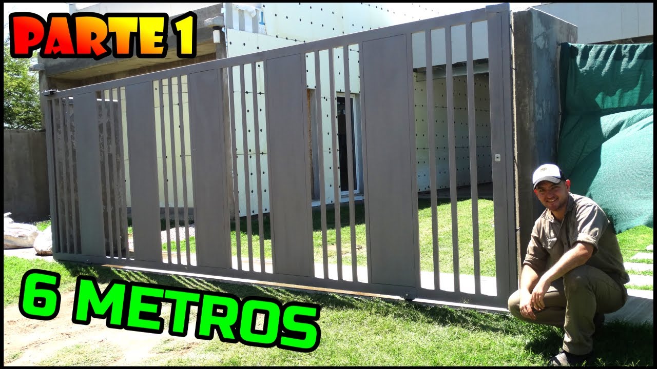 Porton corredizo de 6 mts, paso a paso. Parte 1.