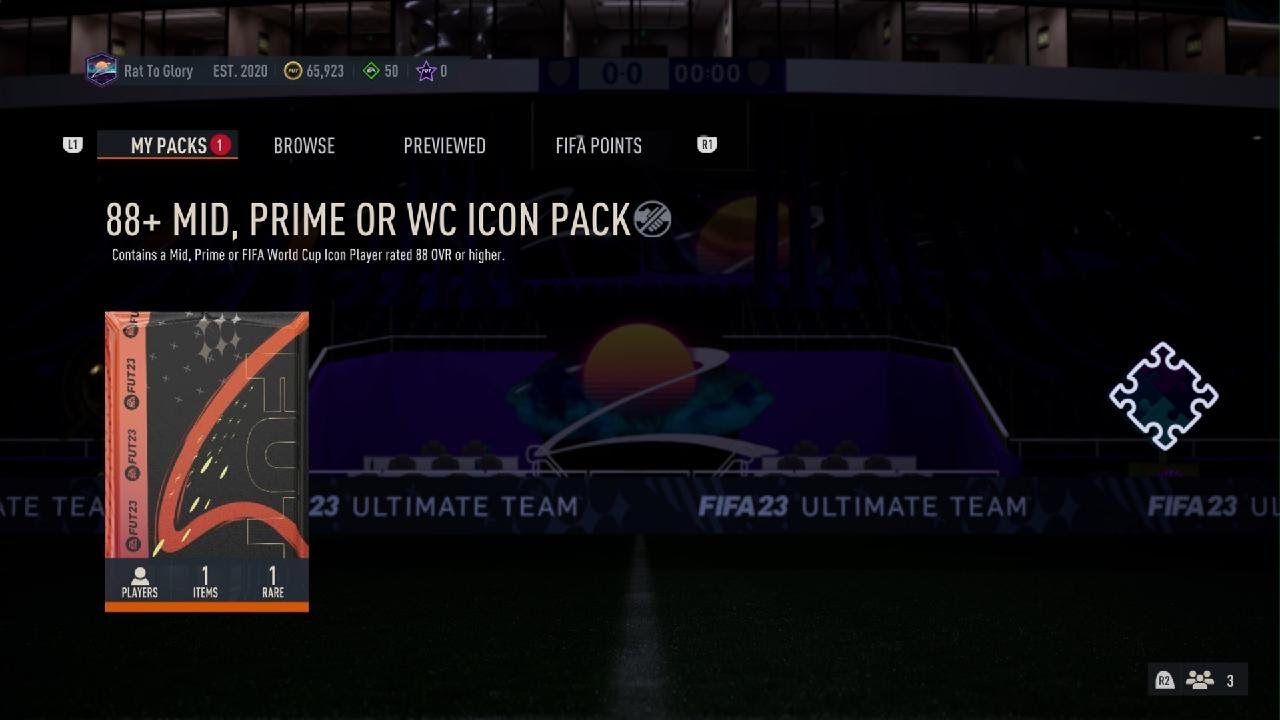 FIFA 23 88+ MID or PRIME or WC Icon Upgrade Pack