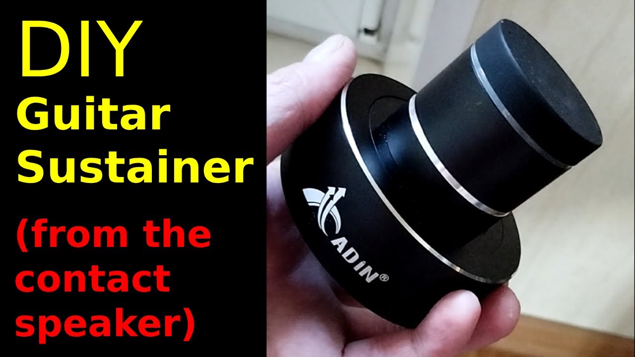 DIY guitar Sustainer from Contact Speaker