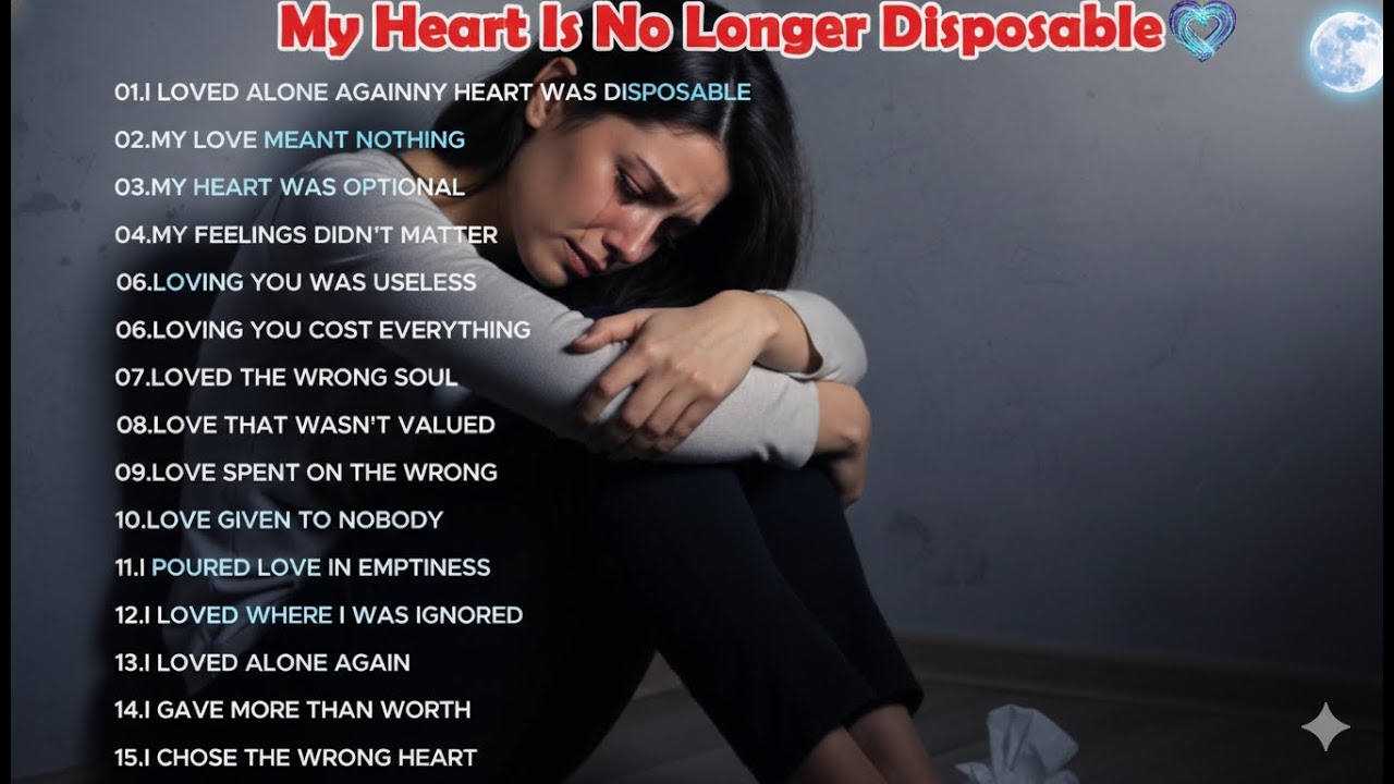 🥺🎶💔Sad Music Song - I loved Alone Againmy Heart Was Disposable💔 Full Lyric Playlist