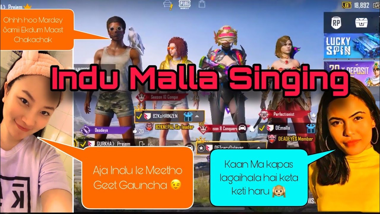 @INDUMALLAGAMING Singing with Mardeyy sami..@bibitracy