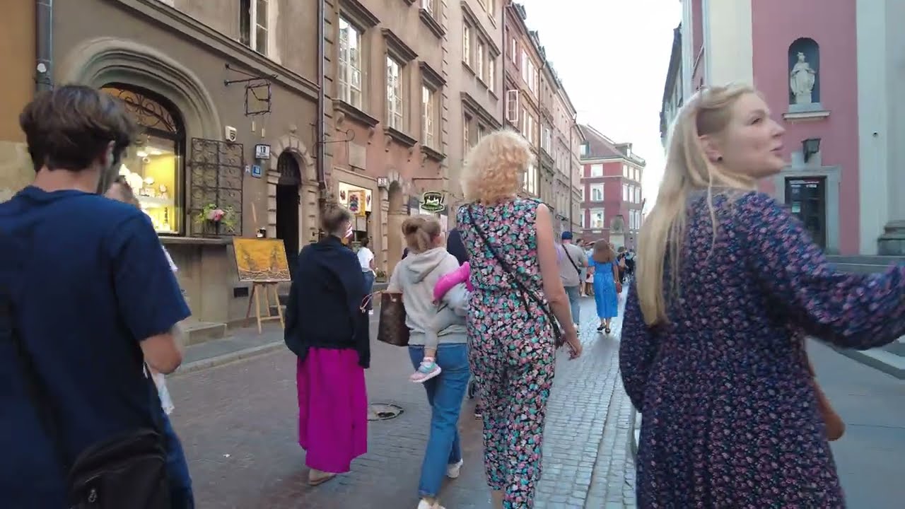 Walking in Warsaw, Poland, in 4K 60 FPS
