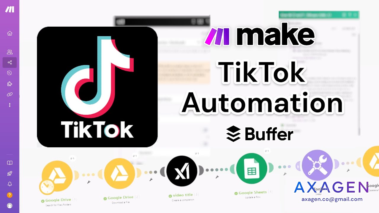 Автоматическая публикация в TikTok (make.com 2025, полная автоматизация)