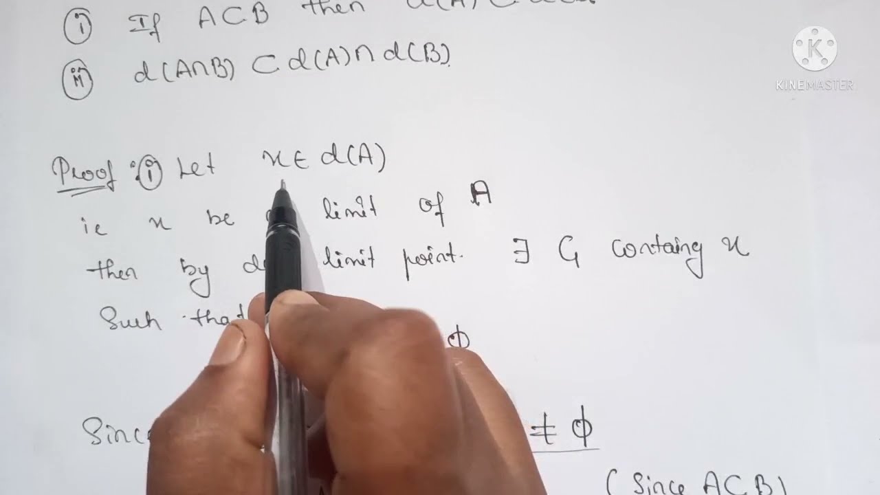Properties of derived sets(part 1)||Important theorems with proof||Topology||Lecture 11