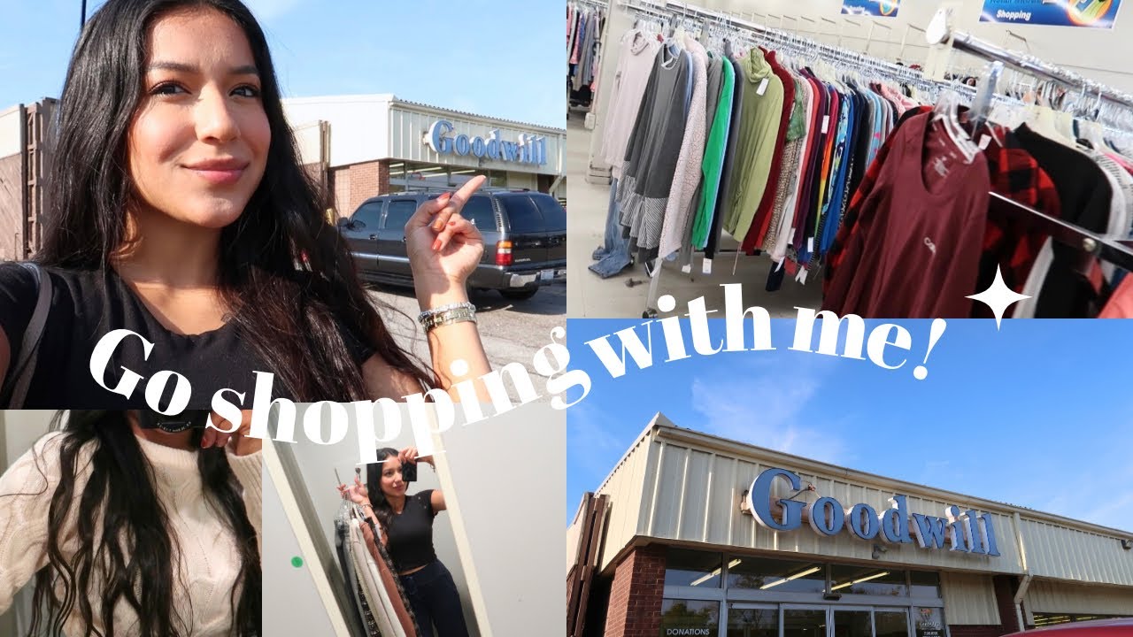 come THRIFTING with me... *for new trendy clothes* + mini haul and try on