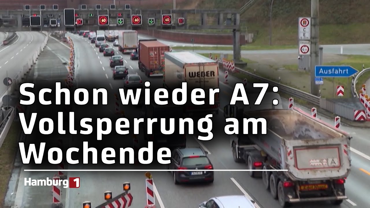 57-st&uuml;ndige Sperrung der A7 rund um den Elbtunnel