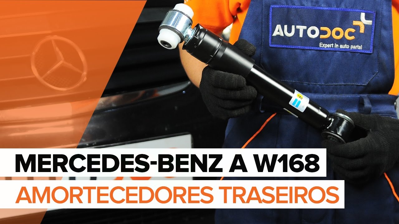 Como substituir a amortecedores traseiros no  MERCEDES-BENZ A W168 [TUTORIAL]
