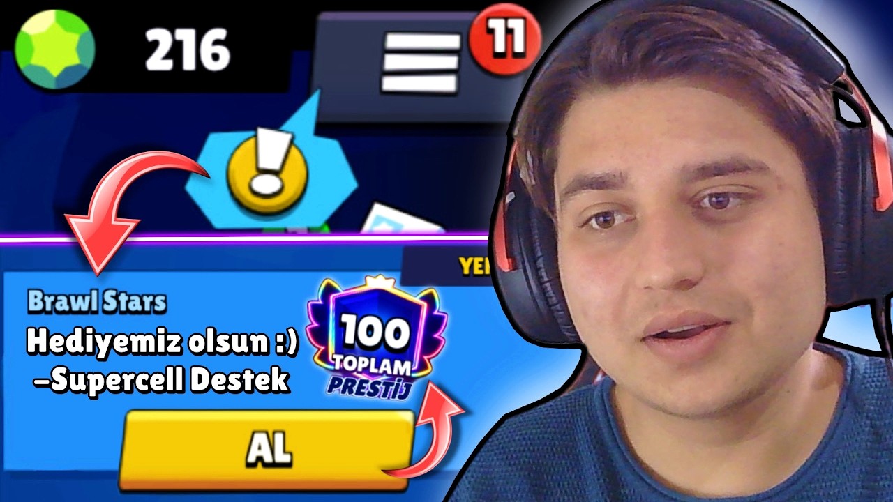 BEDAVA PRESTİJ DAĞITTILAR 😱 Brawl Stars
