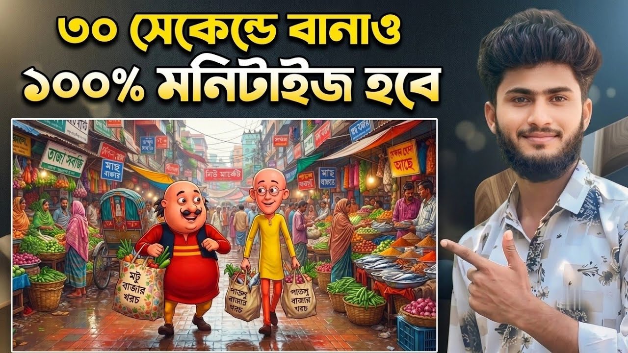 Create Motu Patlu Viral Video with AI | New Viral AI Motu Patlu Cartoon Video Editing