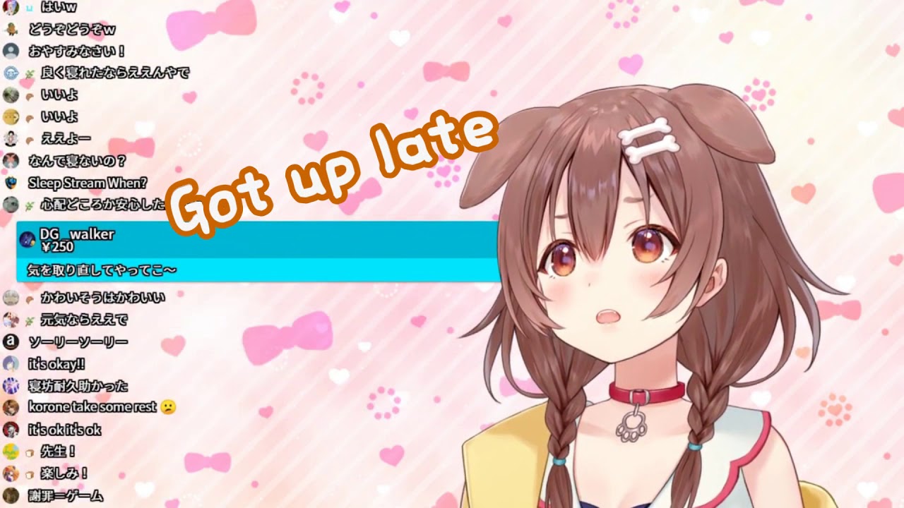 Inugami Korone - I OVER SLEPT!!!