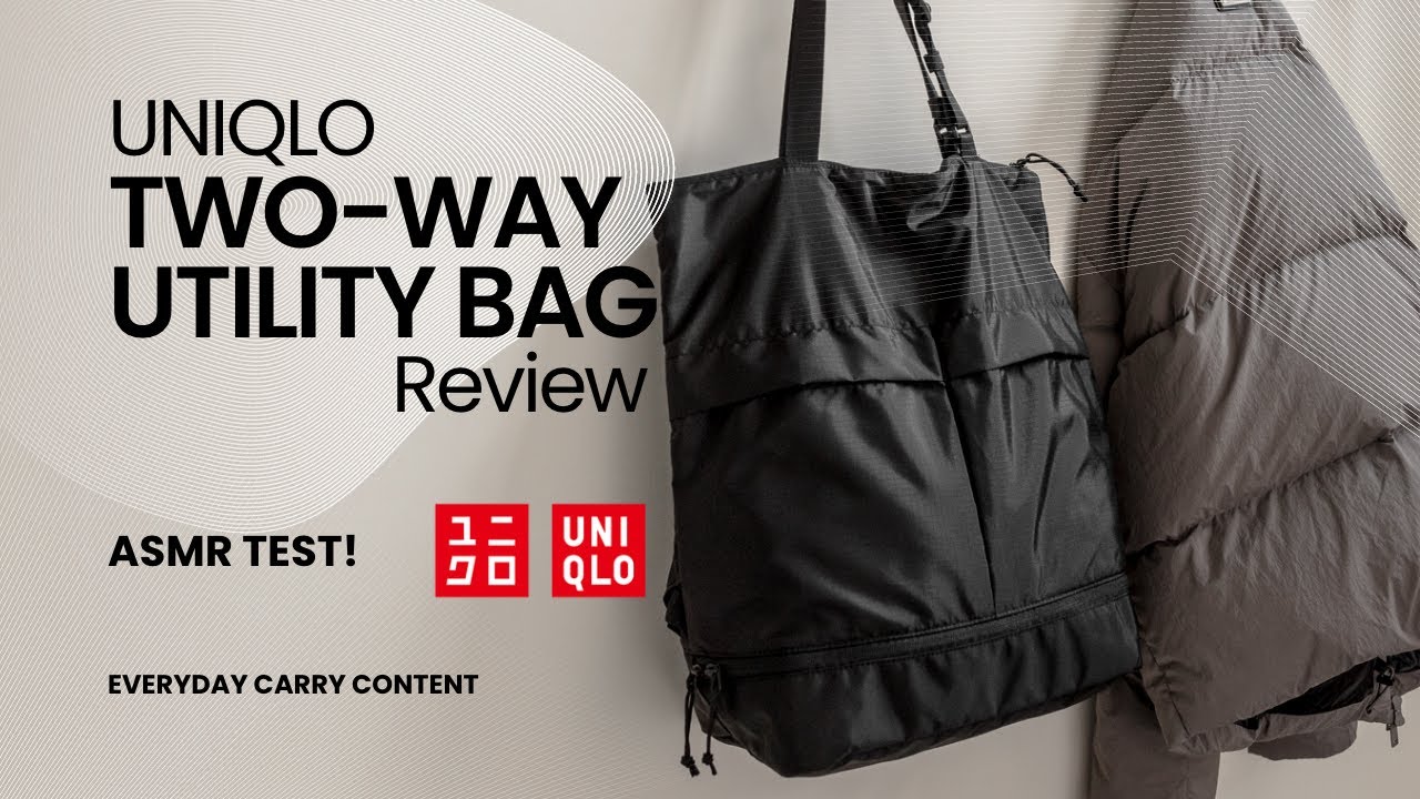 Uniqlo 2 Two Way Utility Bag Review // Best Daily Bag Right Now