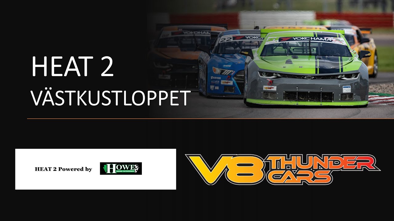 V8 THUNDER CARS | LIVE | HEAT 2 | VÄSTKUSTLOPPET | FALKENBERG