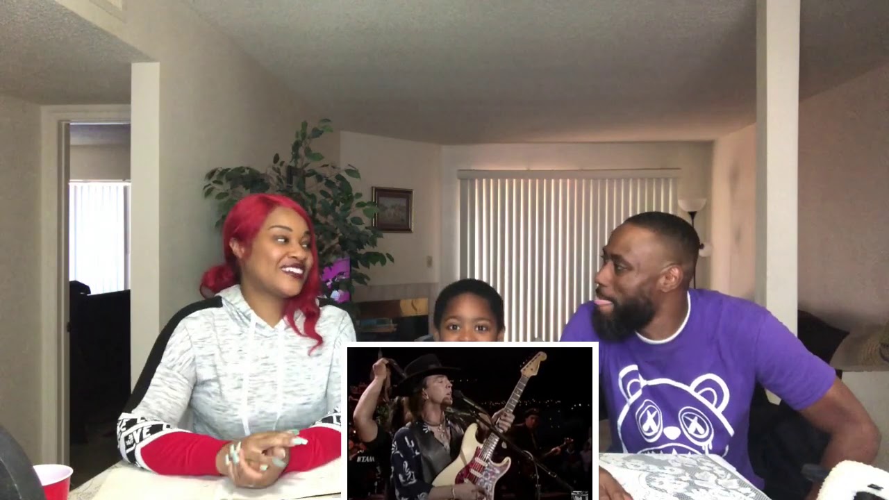 MY SON LOVES STEVIE RAY VAUGHAN- LOOK AT LITTLE SISTER (REACTION VIDEO)
