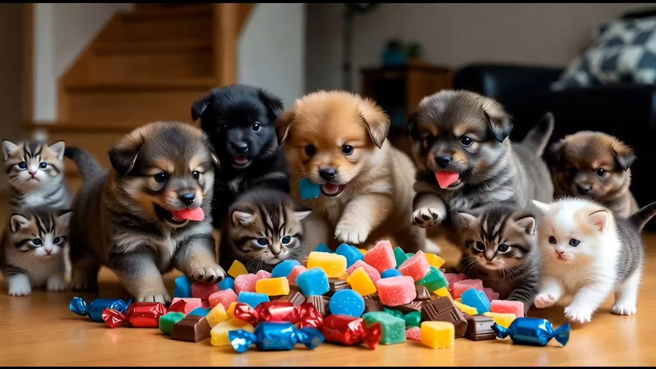 Cute Kittens & Puppies Playing Together | Funny & Relaxing Pet Compilation