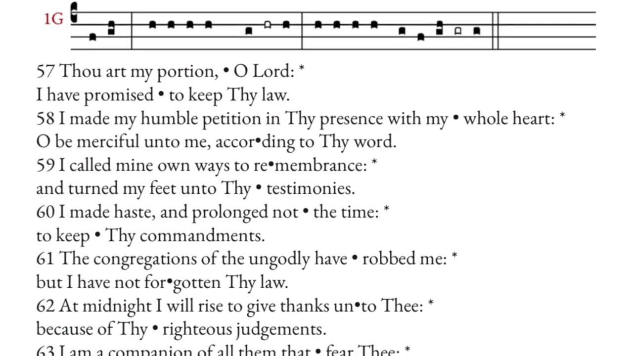 The Sung Office of Terce 