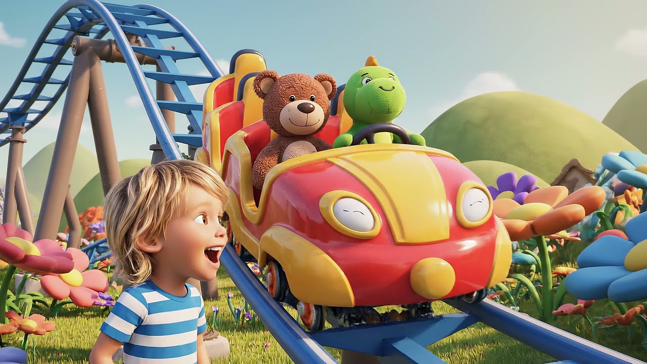 Six Little Toy Building Cranes Swing Swing Swing | Nursery Rhymes for Kids & Baby Songs