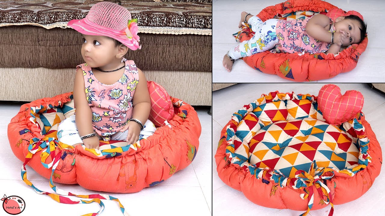Baby's BED !!! Genius DIY Round Shaped  Baby Bedding Idea From Old Cloths  !! How to...