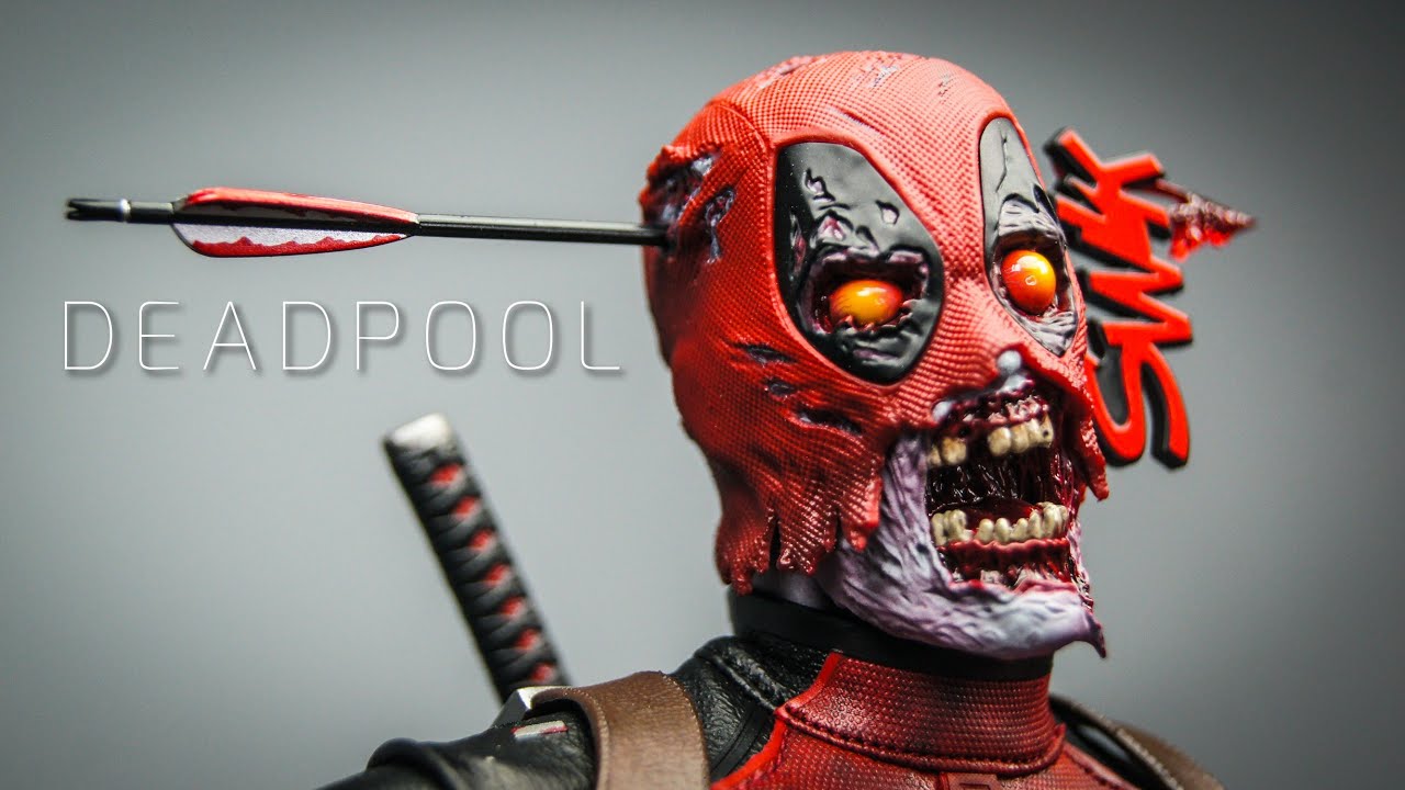 Hot Toys Marvel Zombies Zombie Deadpool 1/6 Scale Figure 4K Unboxing Review