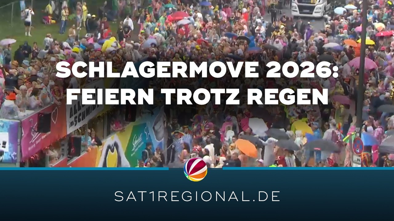 Schlagermove 2026 in Hamburg: 200.000 Fans feiern bei Schietwetter