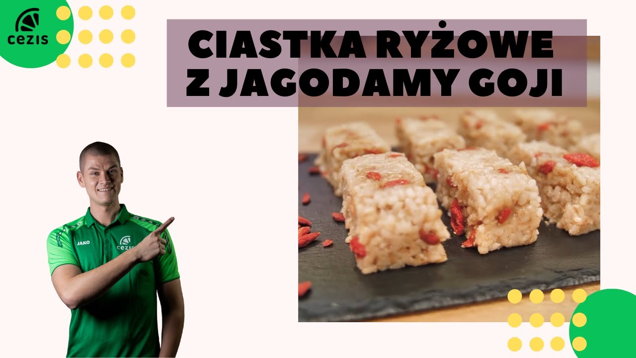 Kuchnia dla aktywnych - Ciastka ryżowe z jagodami goji
