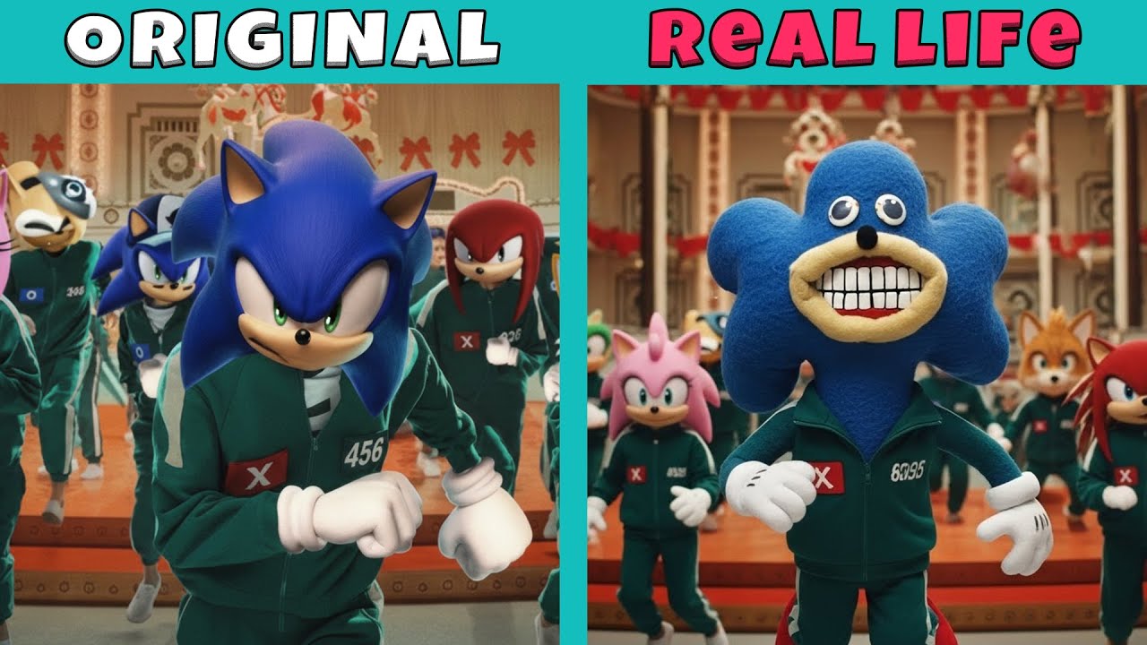 What Happens When Sonic Enters the Mingle Game? | Sonic Original vs Real Life | Sonic Animation