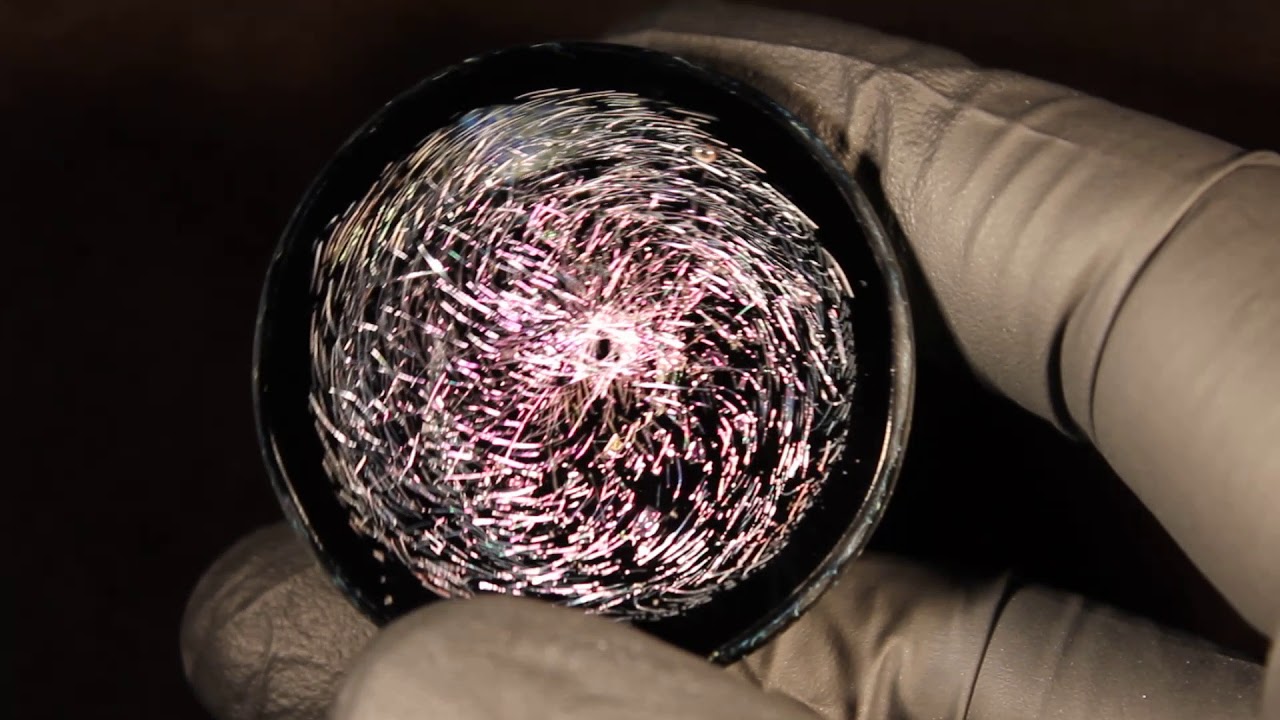 sunwave-- boro glass dichro Galaxy geode pendant