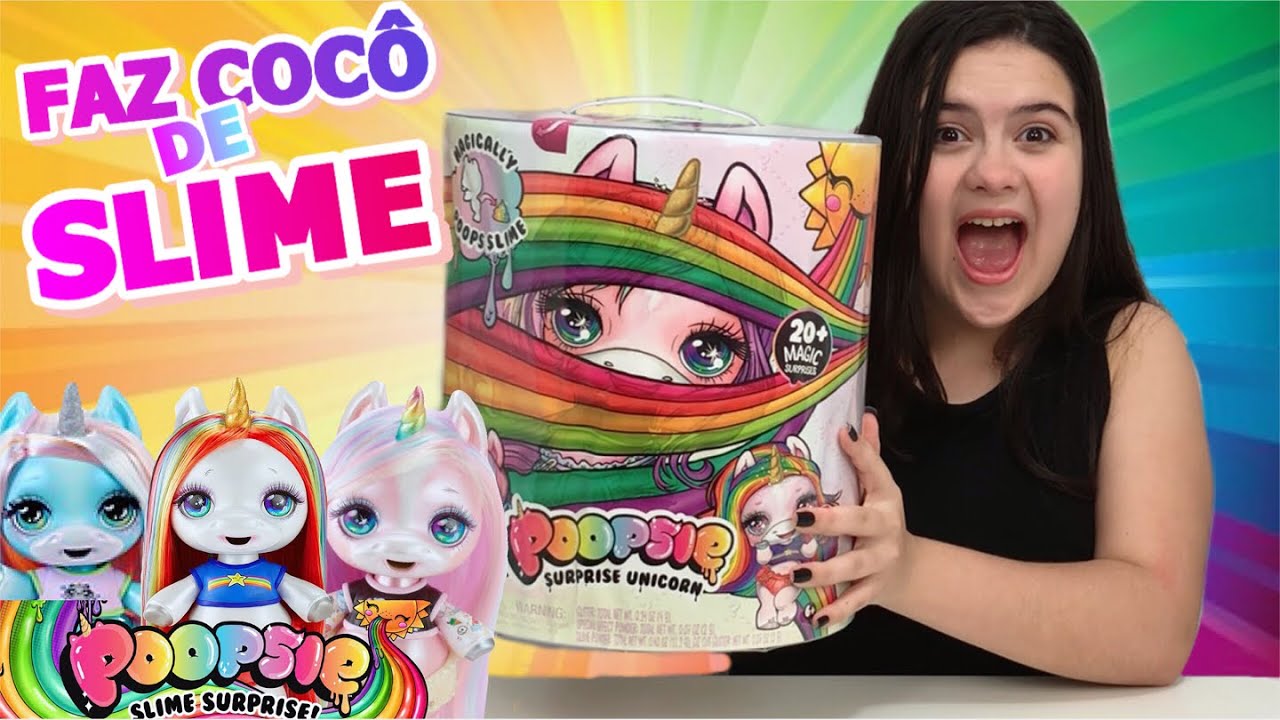 ABRINDO UNICÓRNIO QUE FAZ SLIME - POOPSIE SURPRESA