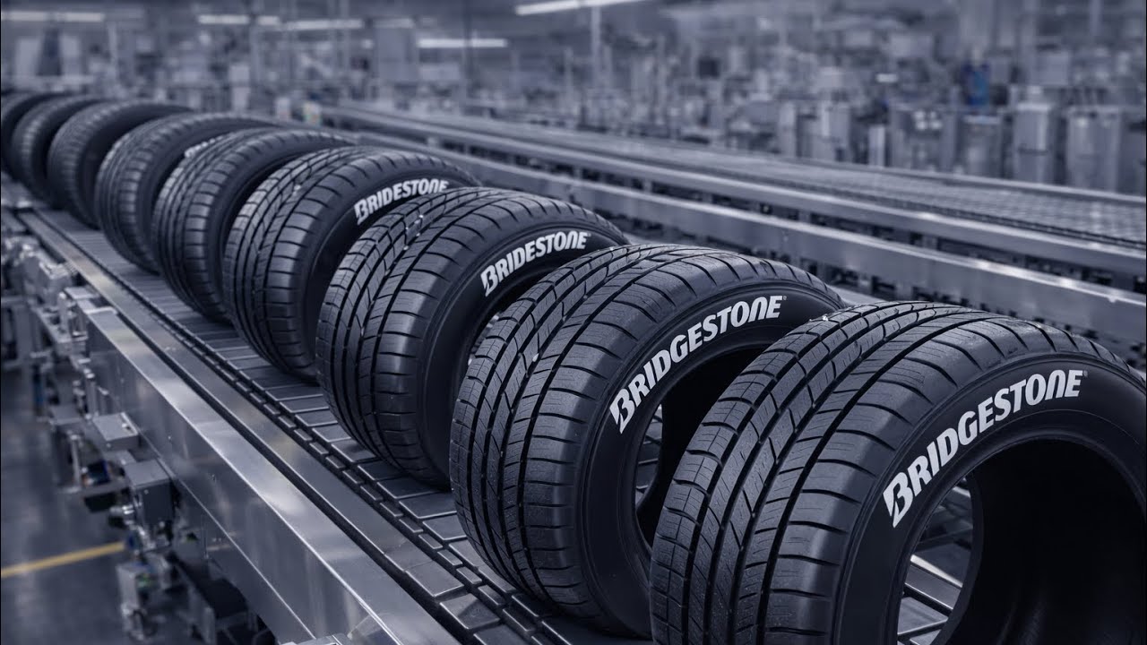 How Bridgestone Tyres Are Made | Full Modern Factory Process