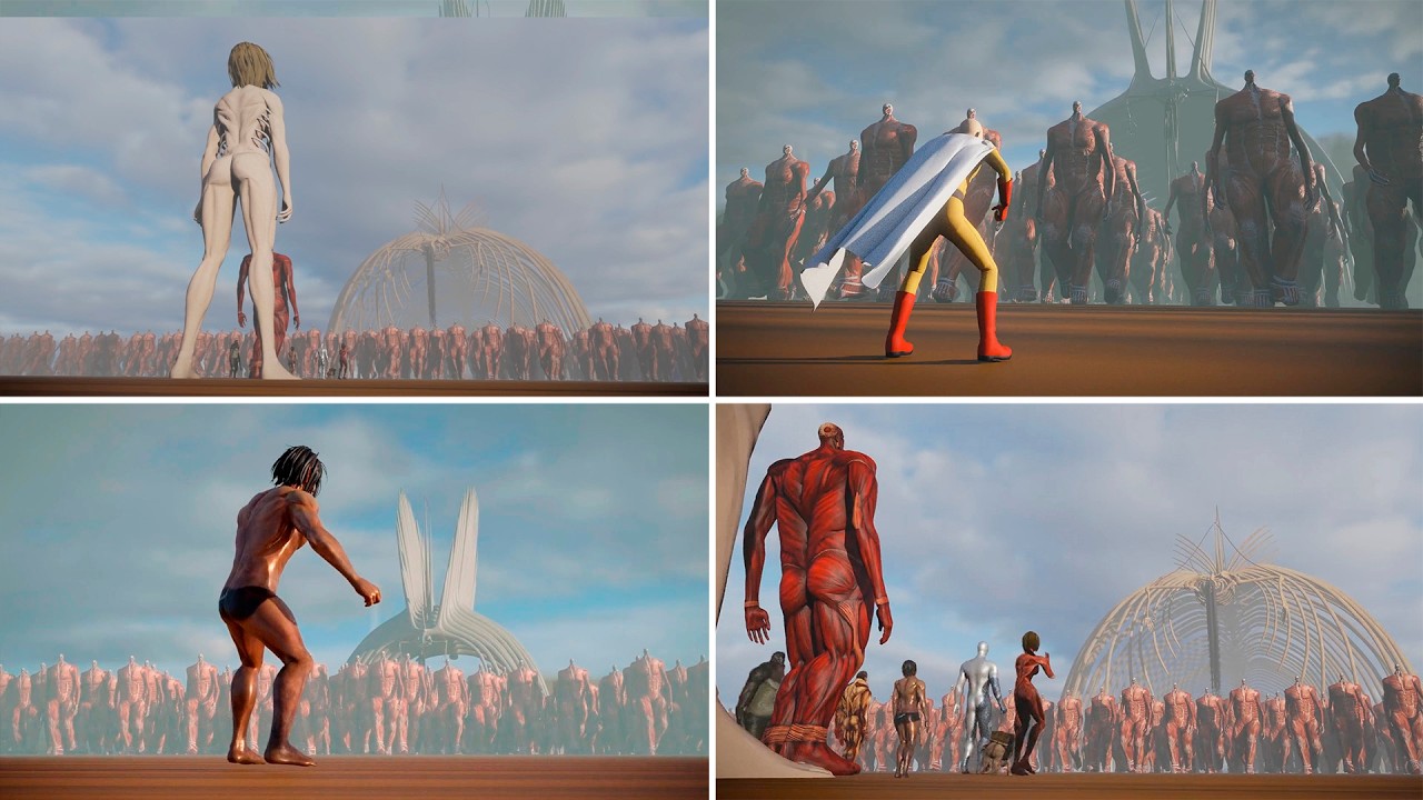 ALL Titans vs 1.000.000. Colossal Titans - The Rumbling #7