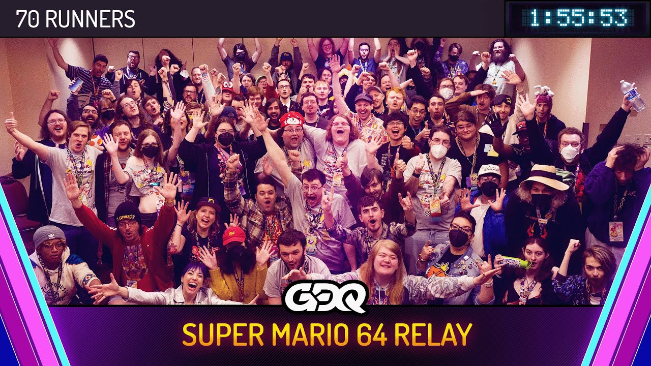 Super Mario 64 Relay by 70 Runners in 1:55:53 - Awesome Games Done Quick 2026