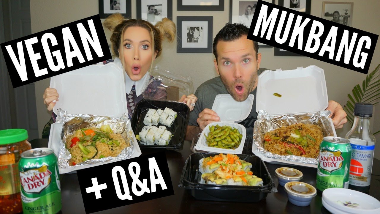 SUSHI & THAI FOOD MUKBANG EATING SHOW!!! WATCH US EAT!