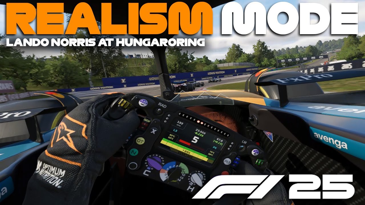 F1 25 REALISM MODE | Lando Norris at the Hungarian Grand Prix | Cockpit + VR