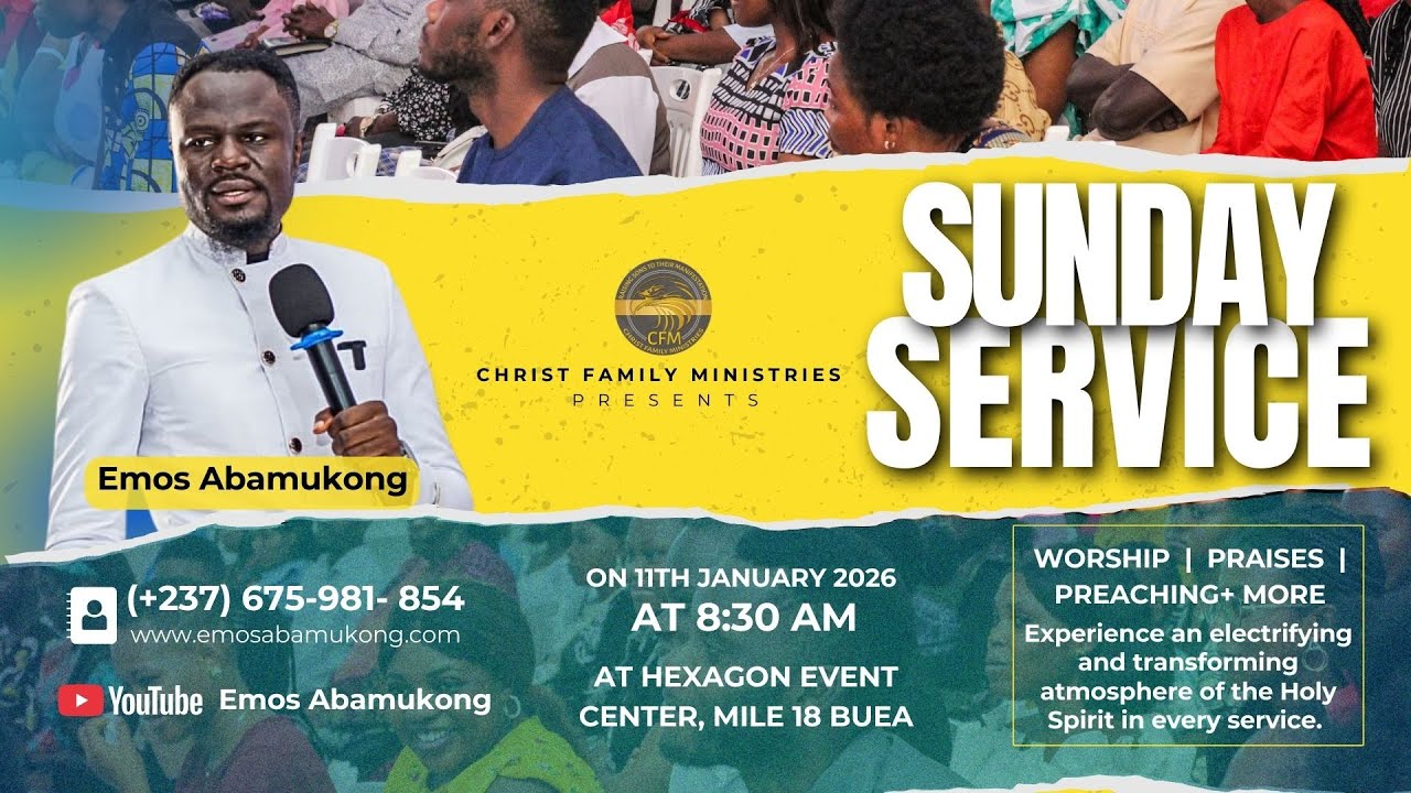 SUNDAY LIVE SERVICE with EMOS ABAMUKONG | 18TH JANUARY 2026 | CHRIST FAMILY MINISTRIES