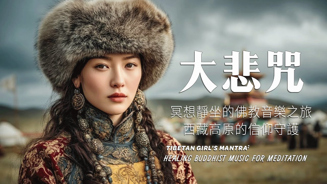 【大悲咒】西藏高原的信仰守護｜絕美藏地女主，適合療癒心靈、冥想靜坐的佛教音樂之旅Tibetan Girl's Mantra: Healing Buddhist Music for Meditation