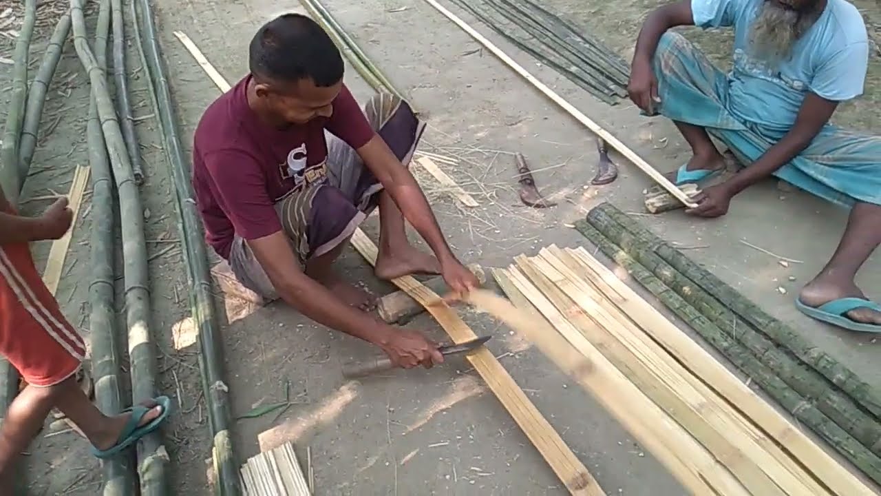 বাঁশ দিয়ে সিলিং তৈরি Doyle Agro Tangail