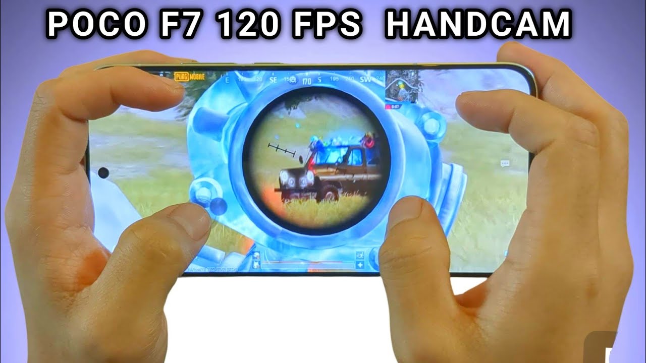 POCO F7 120 FPS   BEST  HANDCAM  4 FINGER 